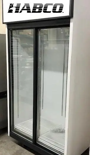 Habco 2 sliding  glass  door display refrigerator
