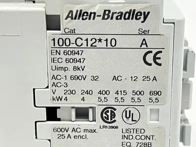 Used Allen-Bradley 100-C12UD-10 PLC Contactors Michigan US | Maverick Industrial Sales #1502174