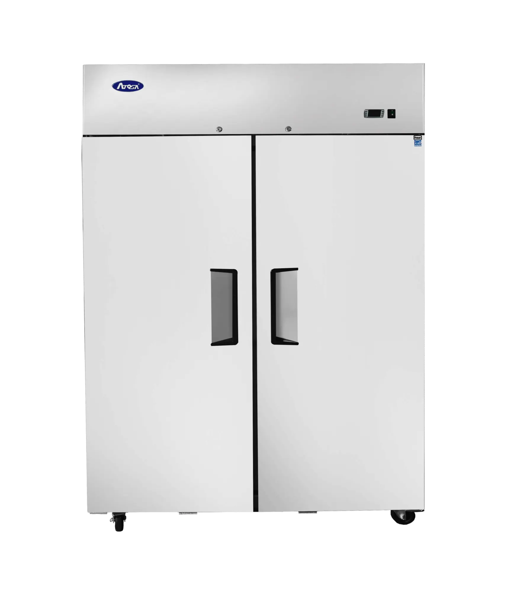 New | in-Stock Atosa New Atosa MBF8129GR Top Mount 2-Section Dual Temp Reach-In Refrigerator/Freezer Refrigerators Illinois US | Falcon Restaurant Supply #1375609