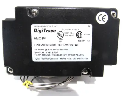 NEW TYCO THERMAL CONTROLS / BARKSDALE AMC-F5 THERMOSTAT AMCF5