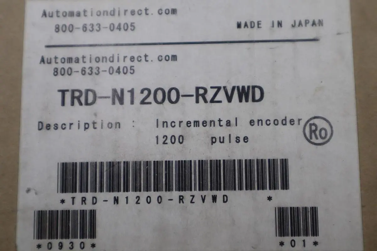Automation Direct TRD-N1200-RZVWD Incremental Encoder 1200 PULSE STOCK K-3436
