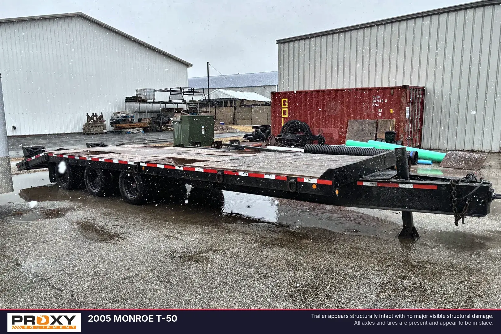 Used 2005 MONROE T-50 Flatbed Trailers Wisconsin US | Proxy Equipment #1378103