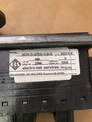 Electro-Lab / Simpson H235-1-0710-1-0-0 Digital Panel Meter 4mA/20Ma