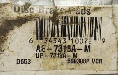 (NEW) NAPA Ultra Premium Brake Pads AE-7318A-M UP-7318A-M
