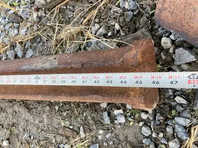 Used AFTERMARKET 5-1/2” X 46" CHISEL CABLE TOOL BUTTON BIT Drills Pennsylvania US | East West Machinery & Drilling #1417230