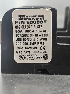 Ferraz Shawmut 60308T FUSE BLOCKS. Loc4C28