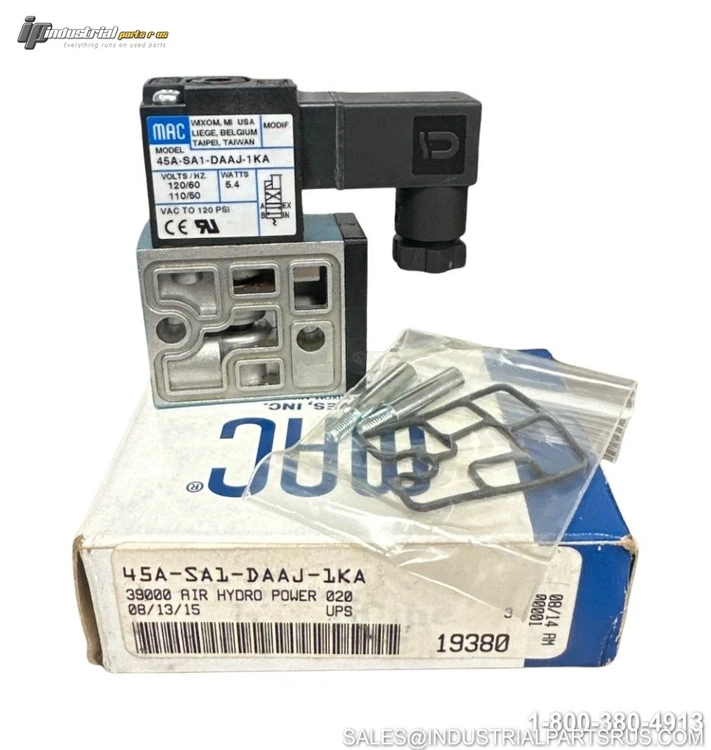New | in-Stock MAC 45A-SA1-DAAJ-1KA Solenoid Valves Kentucky US | Industrial Parts R Us Inc. #782871