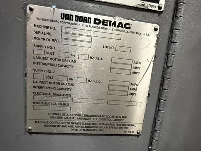 1998 VAN DORN 170HT Injection Molding Horizontal/Vertical | Machinery Network (6)