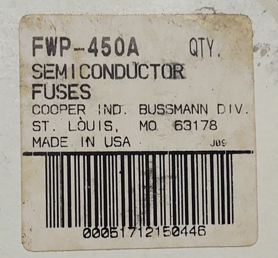NEW Cooper Bussmann FWP-450A