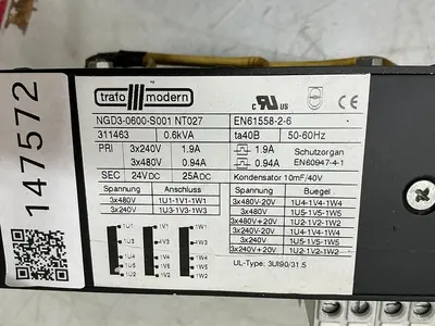 USED TRAFOMODERN NGD3-0600-S001 NT027