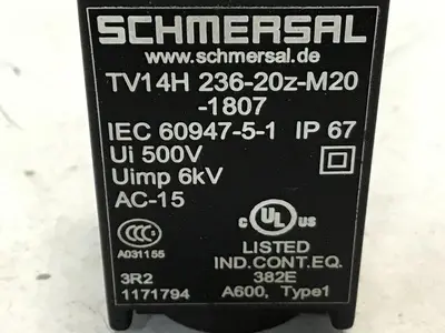 USED SCHMERSAL TV14H236-20ZM20-1807