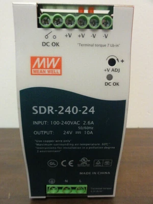USED MEAN WELL SDR-240-24