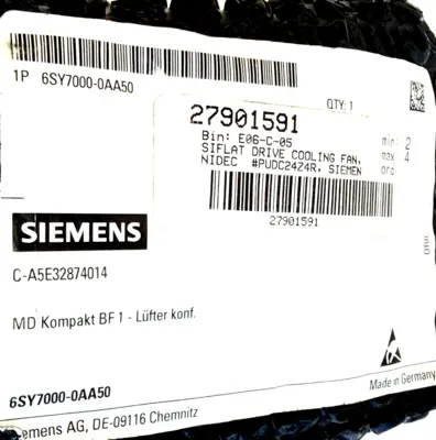 NEW SIEMENS 6SY70000AA50 DRIVE COOLING FAN