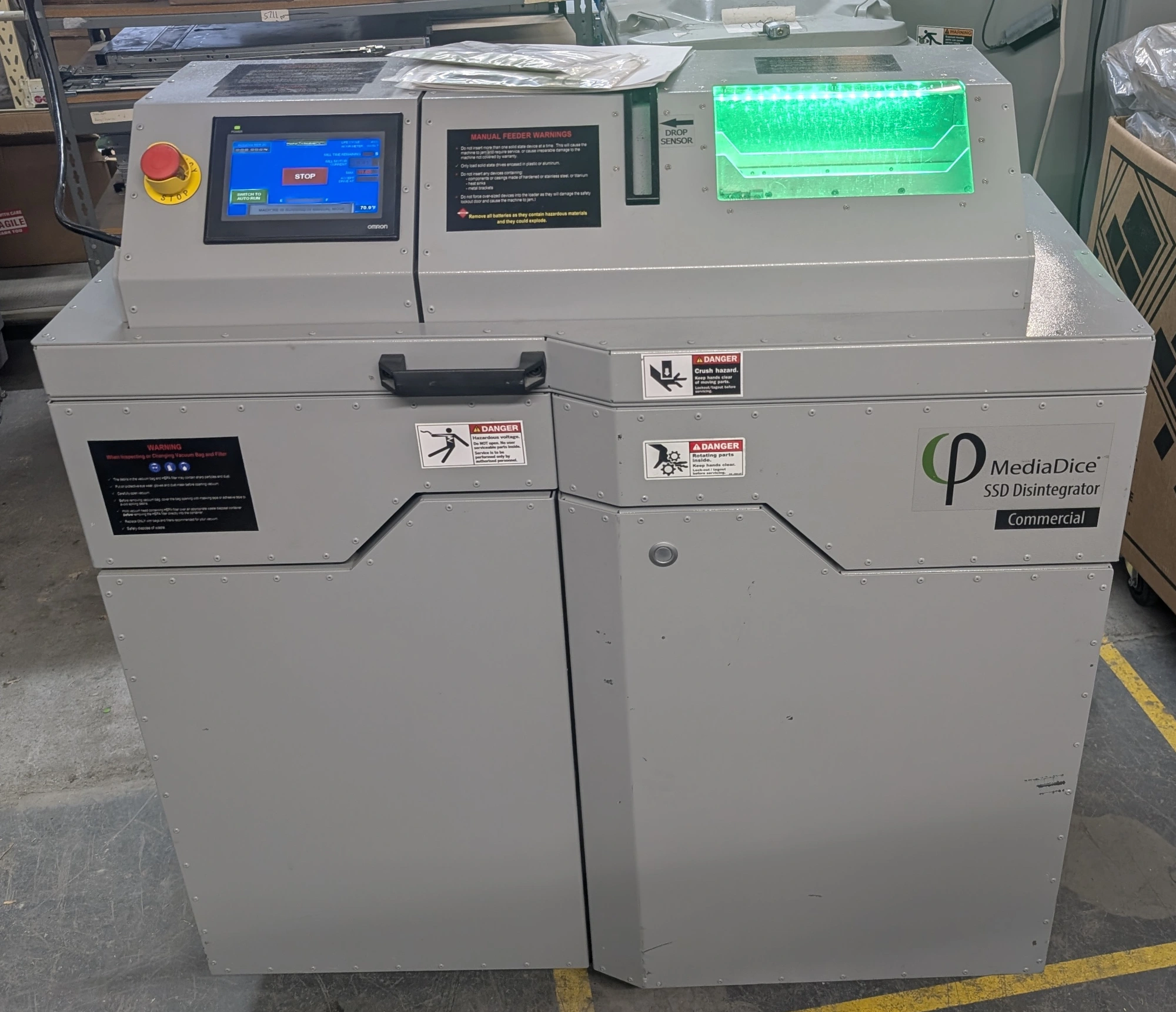 Phiston MDS-2C MediaDice SSD 2mm Solid state Drive Disintegrator