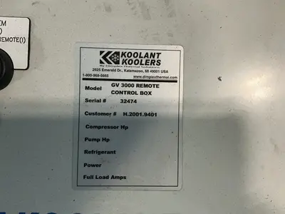 Used DIMPLEX THERMAL SOLUTIONS GV 3000 REMOTE CONTROL BOX Automation Control (HMI) Ohio US | HGR 24 #1355925