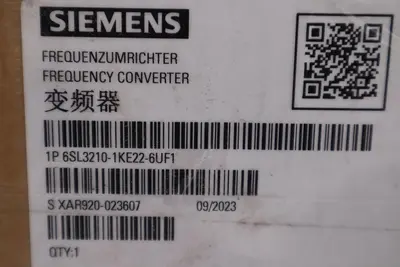 NEW SIEMENS 6SL3210-1KE22-6UF1 G120C Drive Converter 33.0A 11kW 15HP STOCK H114