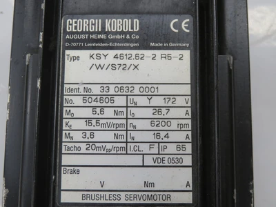 Used GEORGII KOBOLD _UNKNOWN_ Servo Motors Texas US | OCO Industrial #1686568