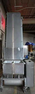 elevator, stainless steel, modular belt