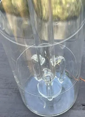 PYREX Gas Washing, Tall-Form, Cylinder Glass Bottles With Stopper