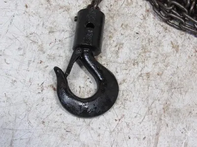 CM Cyclone Model S 1 Ton Manual Chain Fall Hoist 19' Lift w/Load Limiter Tested