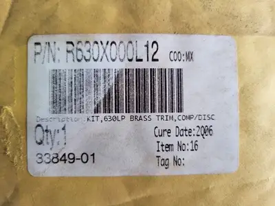 NEW FISHER R630X000L12