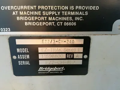 Used BRIDGEPORT EZTRAK SERIES II Vertical Mills Ohio US | HGR 24 #1316163