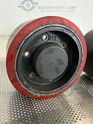 USED LOT OF 2 - RAYMOND 10" X 5" POLYURETHANE FORKLIFT TIRES 6T2