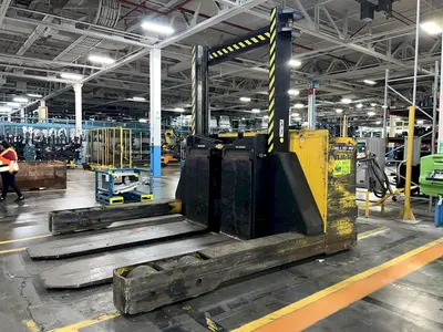 60,000 LBS RICO MODEL #HLR600 ELECTRIC FORKLIFT / DIE-CART / COIL-CARRIER: STOCK #16894