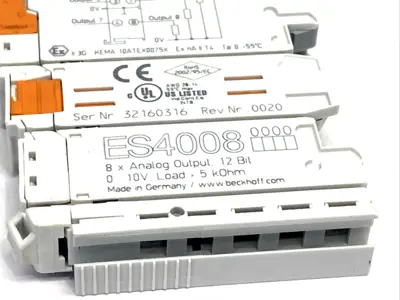 Used Beckhoff Beckhoff ES4008 PLC Input & Output Michigan US | Maverick Industrial Sales #1502399