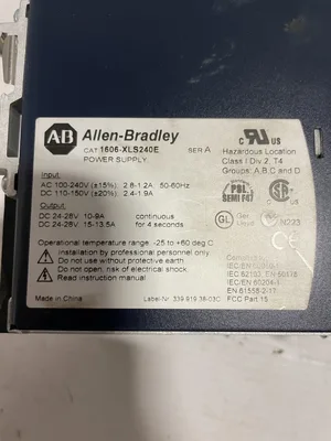Allen Bradley 1606-XLS240E Power Supply 1606-XLS SERIES