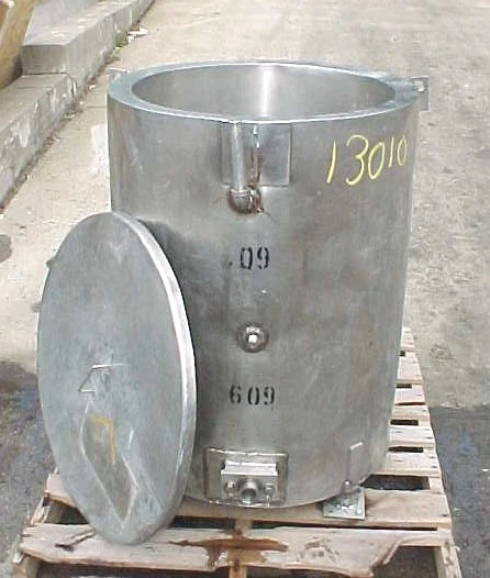 Used 60 GALLON OPEN TOP JACKETED TANK OPEN TOP TANK Stainless Steel Tanks New Jersey US | Champion Trading Corporation #424557