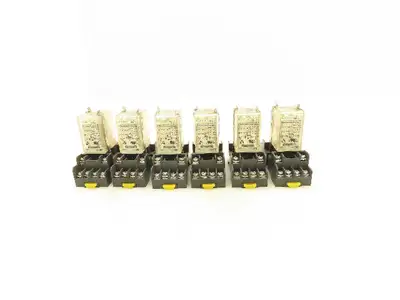 Weidmuller DRM570024LD Relay With Base 5A 24VDC 4 Contacts 14 Pin Lot Of 6