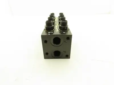 Parker MSP4D23BA910 Hydraulic 4-Station Manifold Valve Block 5000psi Cetop 3