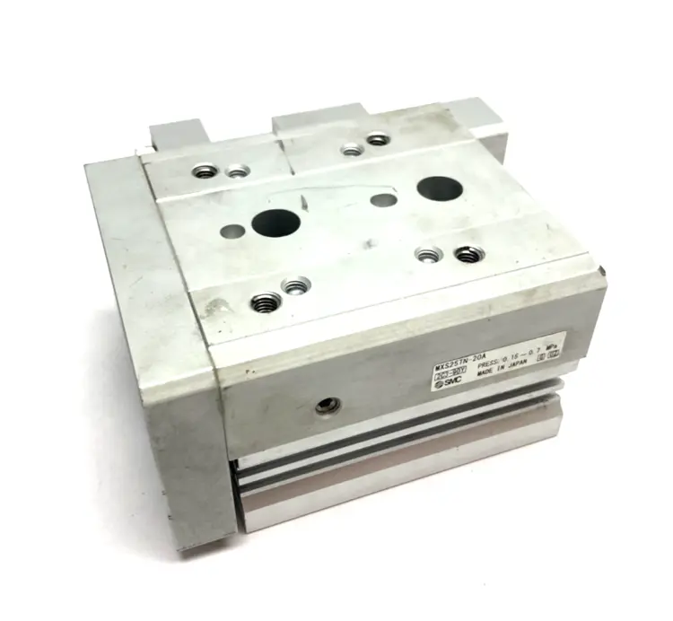 Used SMC GUIDED SLIDE TABLE CYLINDER 20MM STROKE 25MM BORE Linear Actuators | Maverick Industrial Sales #1111335
