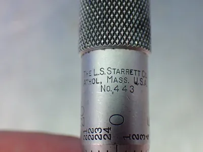 Used STARRETT 443 Micrometers Ohio US | HGR 24 #1249350