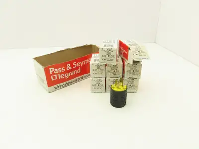 Pass & Seymour L715-P Legrand Turnlok Plug 2P 3W Grounding 15A 277VAC Box of 8