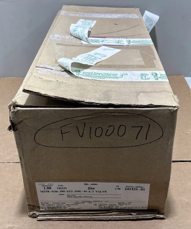 New | in-Stock Alfa Laval 762TR-51M-29S-21/2-316L-34-4-3 Valves/Fittings Indiana US | J&J Industrial Supply #1547828