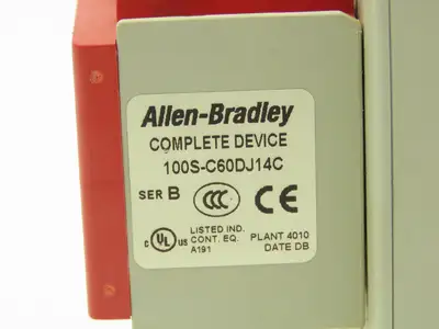 Allen Bradley 100S-C60DJ14C Safety DC Contactor Contact Block 24V Coil 600V 3PH