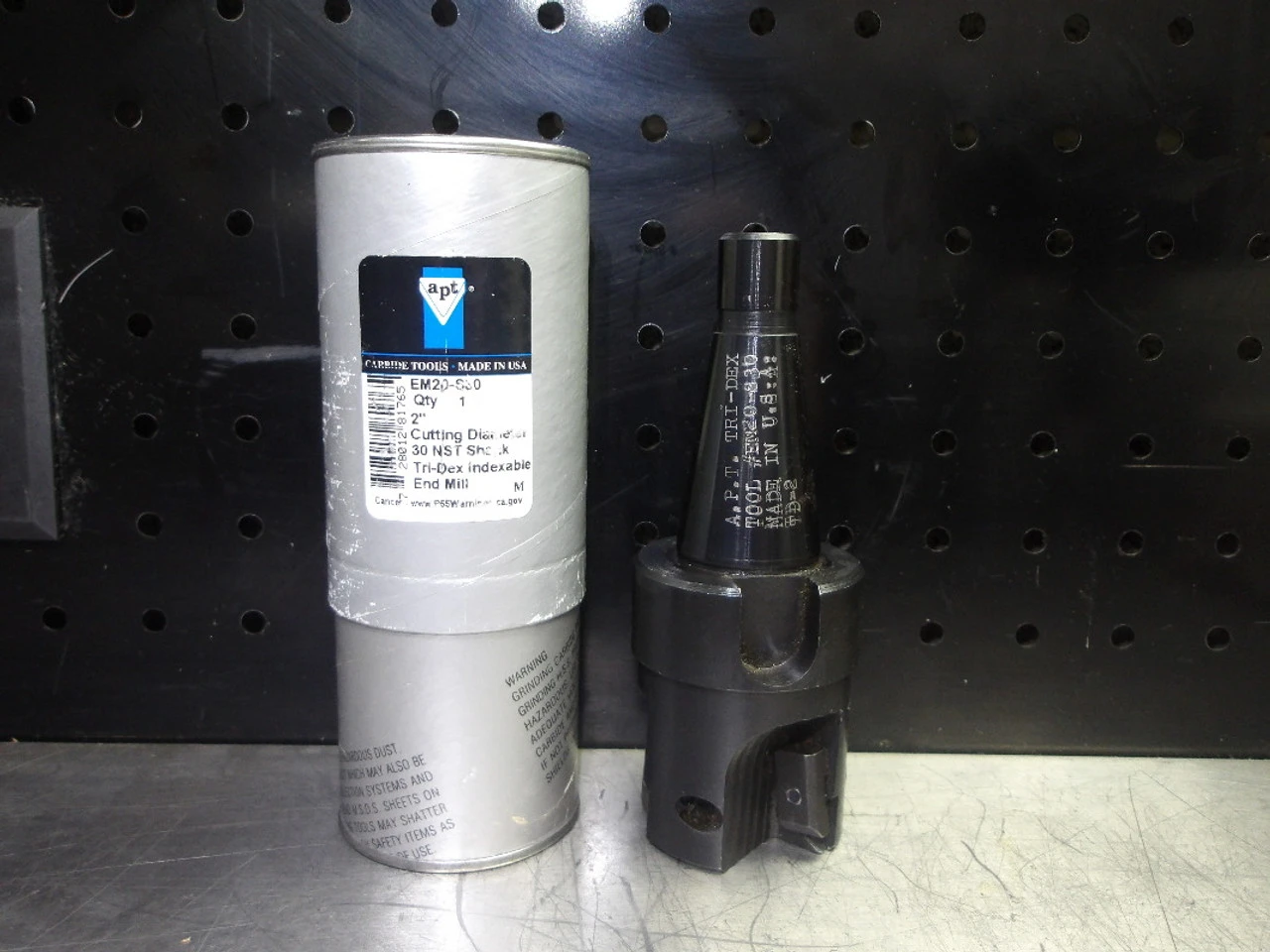 APT 2" Tri-DEX 3 Flute Indexable Endmill 30NST Shank EM20-S30 (LOC3000A)