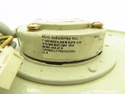 Ebm MK085-4EK.07.R Centrifugal Blower Fan Backward-Curved 12.5"Dia 115V 1PH