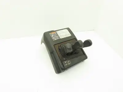 Hyster E60Z-33 Forklift Sideshift 3 Lever Controls And Model Label