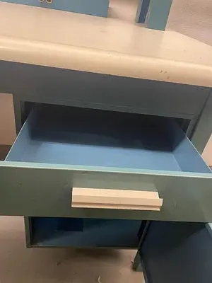 WORKBENCH WITH STORAGE AND LIGHT 96'' x34'' x61''h