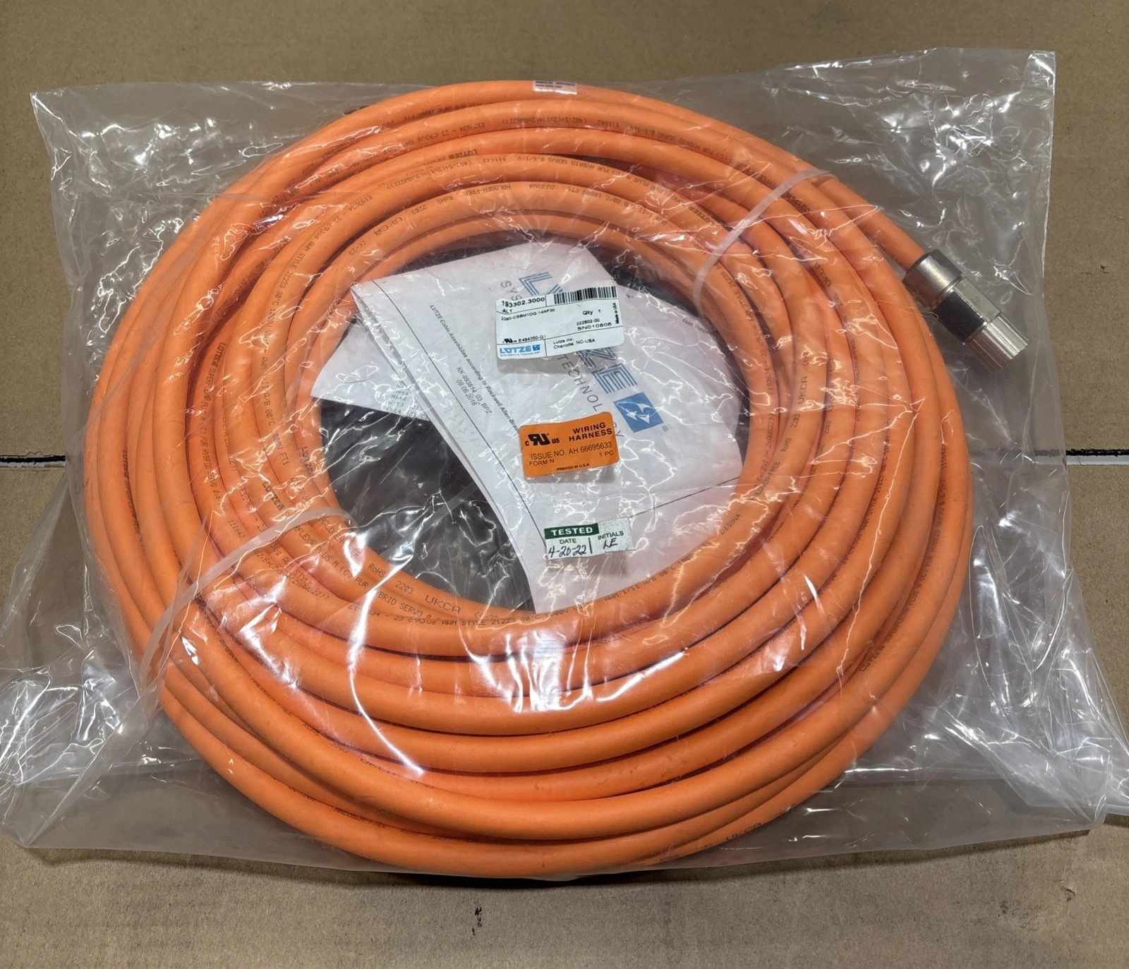 New | in-Stock LÜTZE 193302.3000 Cable & Wire Indiana US | J&J Industrial Supply #1377333