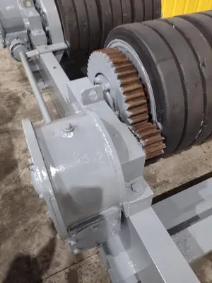 120 TON (240,000 LBS) RANSOME PANDJIRIS POWERED TANK TURNING ROLLS, POWER & IDLER: STOCK #23143