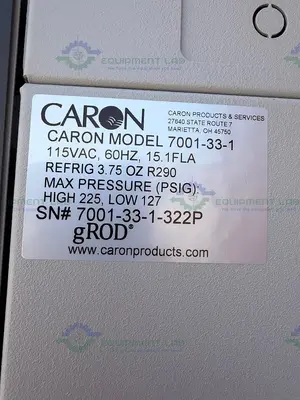 Used CARON 7001-33-1 REFRIGERATED REACH IN INCUBATOR 115V, 70C, 33 CU, FT. Incubators California US | Equipment Lab #1469374