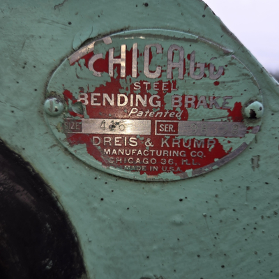U14682C Used Chicago 4 ft 16 gauge straight brake