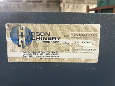 USED HUDSON HUDSON F63M/HS PRESS
