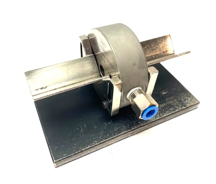Used MAHR DIMENSIONAIR 2-JET AIR RING GAUGE W/ GUIDE CHUTES & BASE PLATE Air Gages Michigan US | Maverick Industrial Sales #1123054