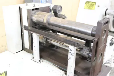 18" X 3-1/2" WALLNER MODEL 4680 PRECISION PACKAGE SLITTING LINE: STOCK #10278