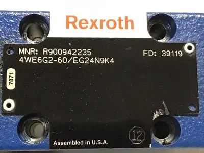 Used MANNESMANN REXROTH 4WE6G2-60/EG24N9K4 Valves/Fittings Michigan US | Ideal Machinery #1277128